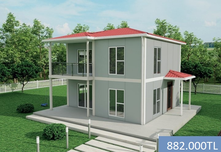 118 metre kare Çift Katlı
