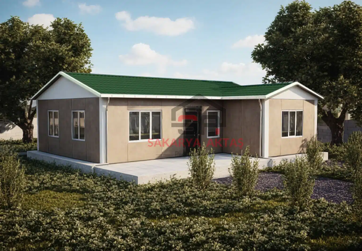 2+1 Tek Katlı Prefabrik Ev 75 m2