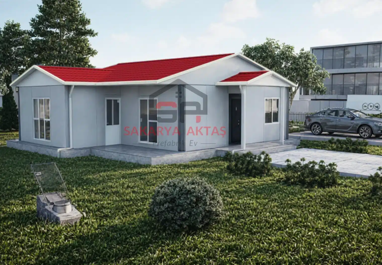 2+1 Tek Katlı Prefabrik Ev 77 m2