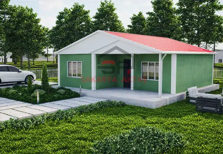 2+1 Tek Katlı Prefabrik Ev 84 m2