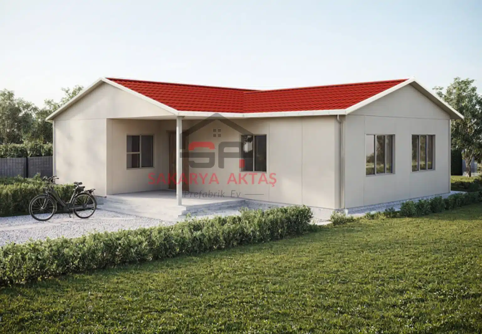 2+1 Tek Katlı Prefabrik Ev 93 m2