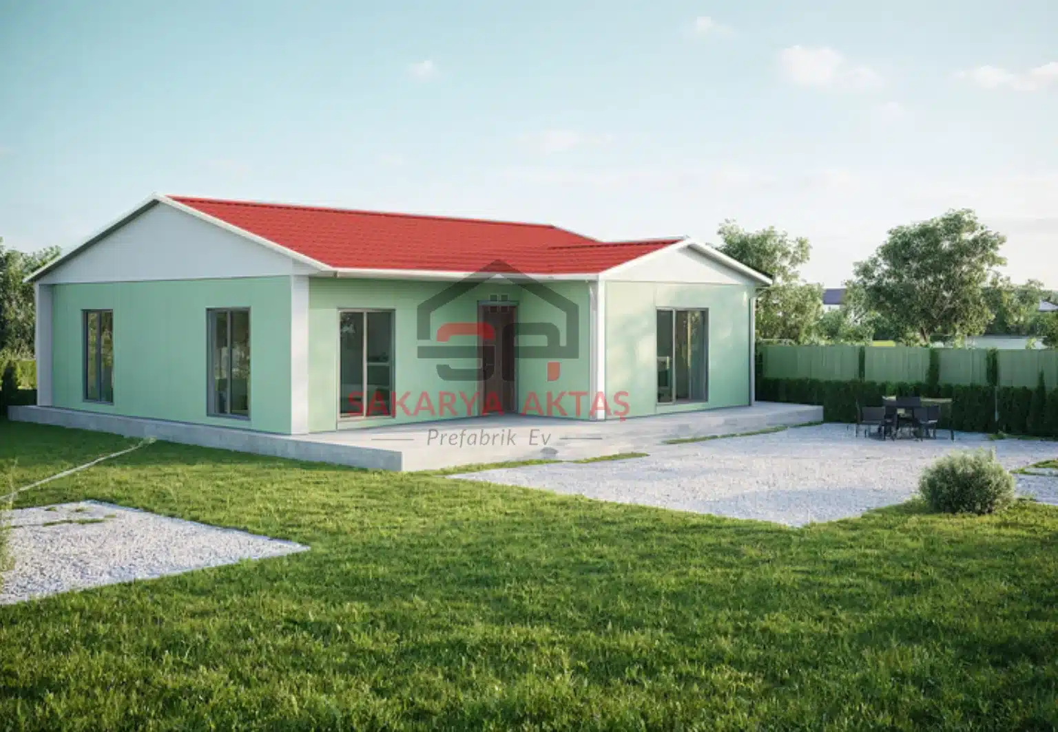 3+1 Tek Katlı Prefabrik Ev 113 m2