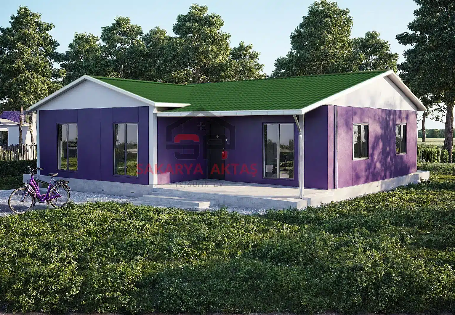 3+1 Tek Katlı Prefabrik Ev 117 m2