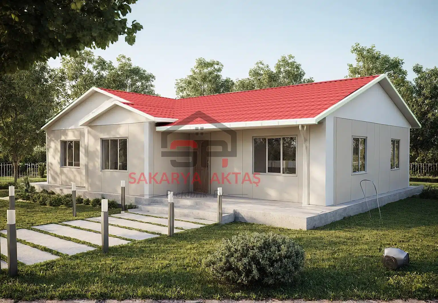 3+1 Tek Katlı Prefabrik Ev 122 m2