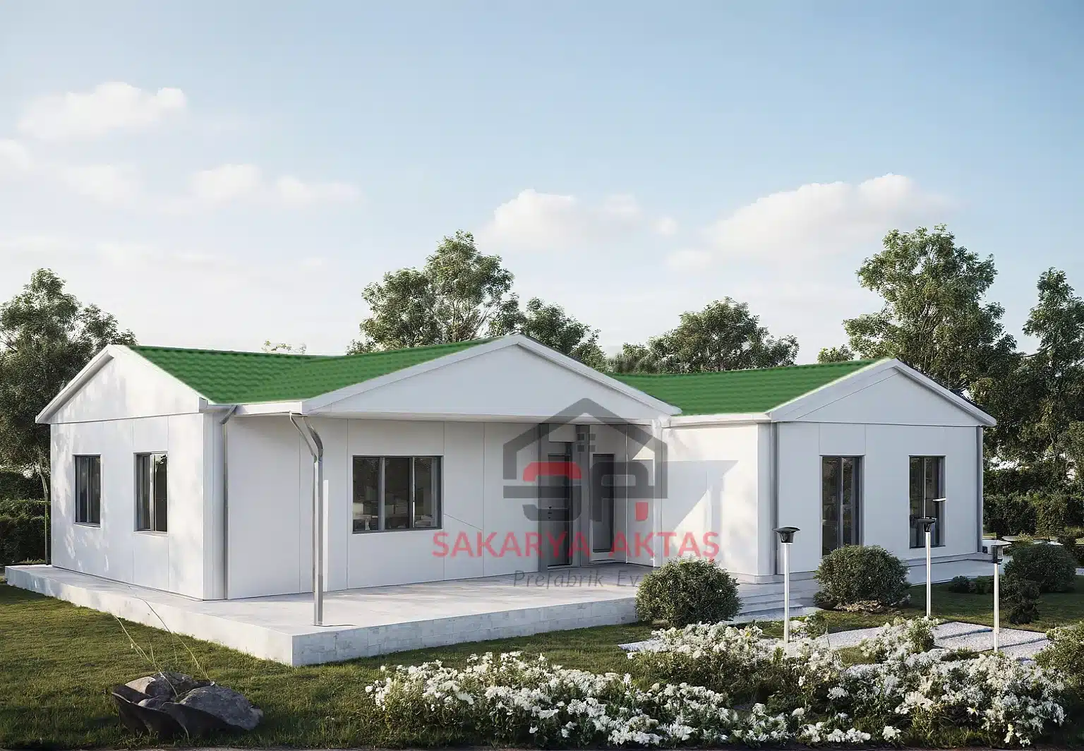 3+1 Tek Katlı Prefabrik Ev 123 m2