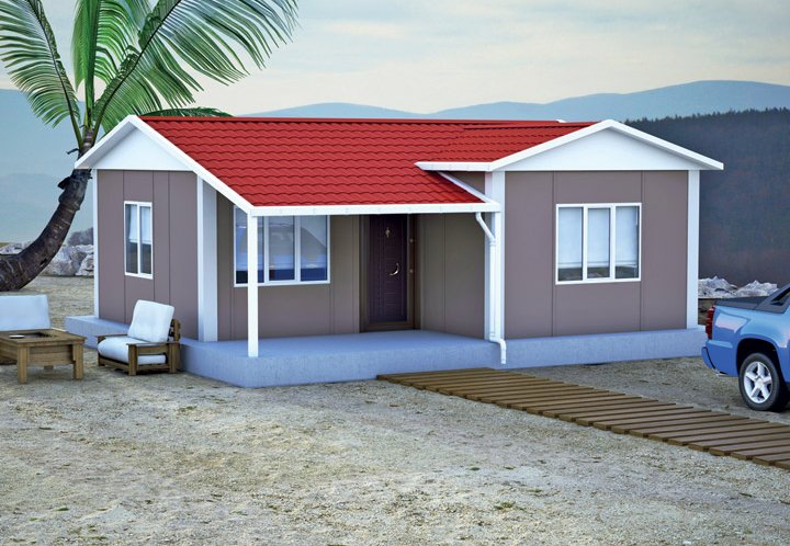 1+1 Tek Katlı Prefabrik Ev 49 m2