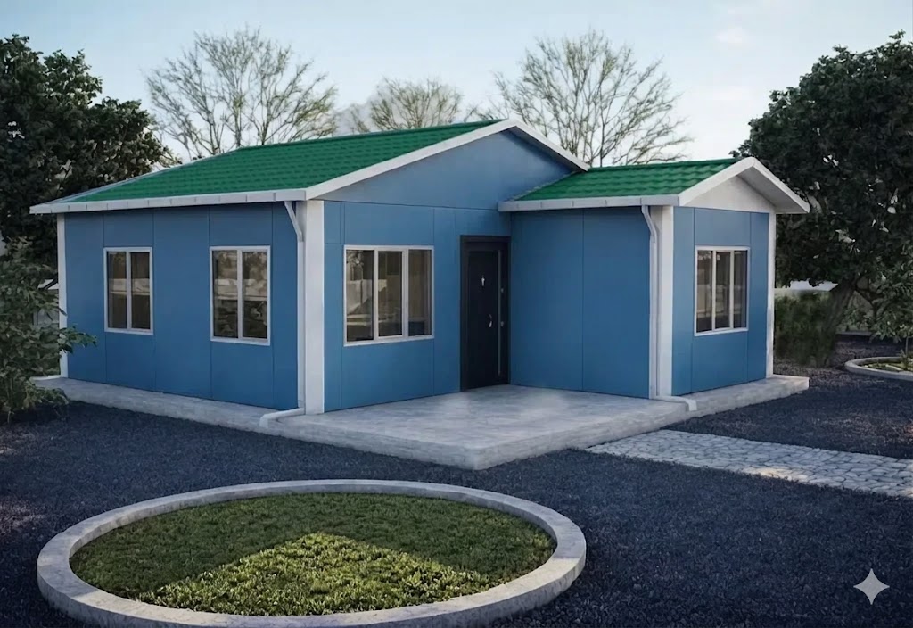 2+1 Tek Katlı Prefabrik Ev 49 m2