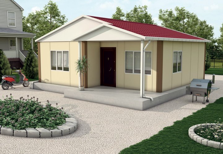 2+1 Tek Katlı Prefabrik Ev 62 m2